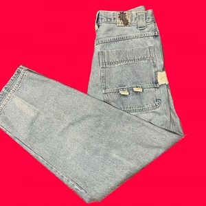 SOLD ON DEPOP VINTAGE EXHAUST URBAN CLOTHING JEANS